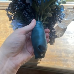 Bridal Wedding Bouquet Beautiful Budget Handmade Faux Flowers White Blue Green