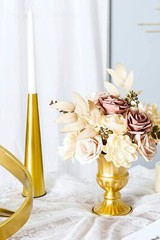 Dusty Rose Flowers -Artificial Flowers Combination for Vintage Wedding Decor-B11