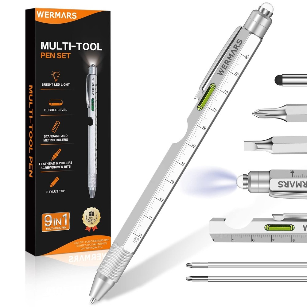 Valentines Day Gifts for Him- Gifts for Men, 9 in 1 Multitool Pen, Christmas …