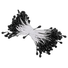 PATIKIL 3mm Double Heads Flower Stamen, 150 Pcs x 55-60mm, Black