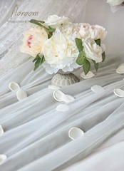 Floroom 500pcs Rose Petals Ivory Faux Silk Flower Petals for Wedding