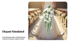 Wedding Bouquet Decor Elegant Handheld Bridal Bouquet for Holidays Reception