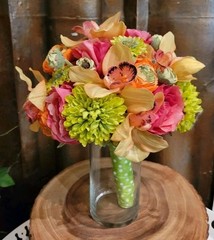 Professional Bridal Bridesmaids Bouquet Silk Colorful