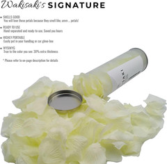 (Pre-Separated, Scented) Artificial Silk White Rose Petals for Romantic Night, W