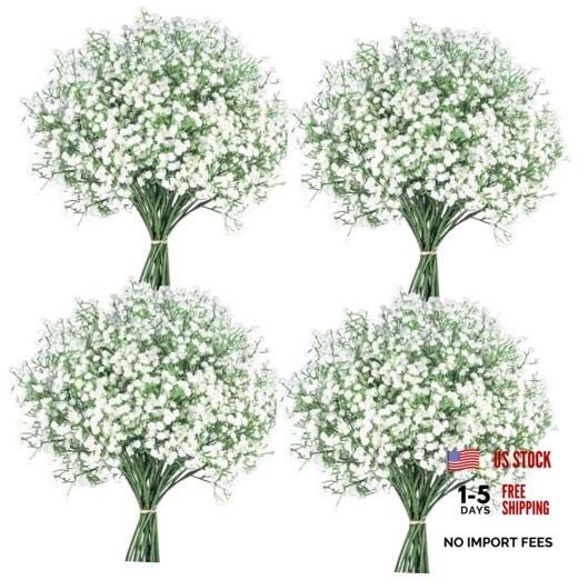 Babys Breath Artificial Flowers, Baby Breath Flowers Artificial Bulk 36 Pcs
