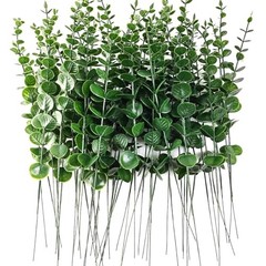 50PCS Artificial Eucalyptus Leaves Decor – Artificial Eucalyptus Stems