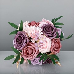 Wedding Bridal Bouquet Silk Bride Holding Flower Romantic Engagement Party