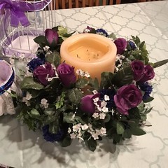 Wedding & More! Flower Basket Boutonnieres Corsages Royal Purple & Royal Blue