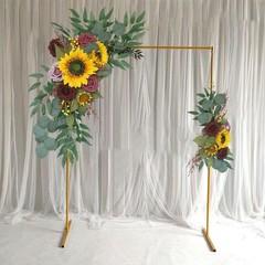 2Pieces Flower Swag Sunflowers Decoration Flower Garland for Garden Home Door