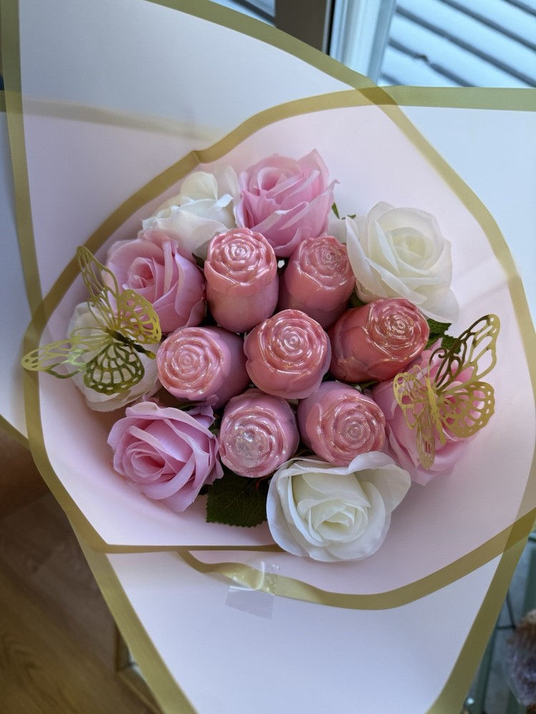 🌸🍓 Ramo de Fresas & Rosas 🍓