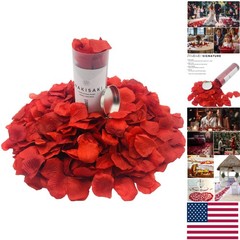 1,000 Scented Dark Red Silk Rose Petals – Ready for Weddings & Romantic Nights