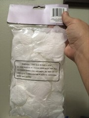 300 count White fabric ROSE PETALS – Weddings, crafts – Greenbrier International