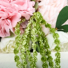 2 pcs 36 in Green Artificial Amaranthus Plant Strands Stems Wedding Decorations