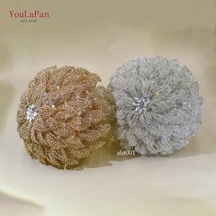 Shining Rhinestones Bridal Bouquet Handmade Crystal Bride Accessories Flower