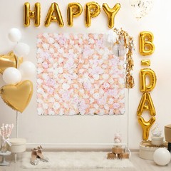 Artificial Flower Wall Panel Silk Rose Wall Mat Backdrop Wedding Holiday Decor
