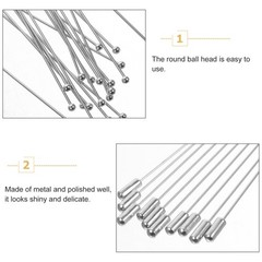 20PCS Pin Stick Metal Safety Brooch Pin Collar Clip Pin Clutches Stick Brooches