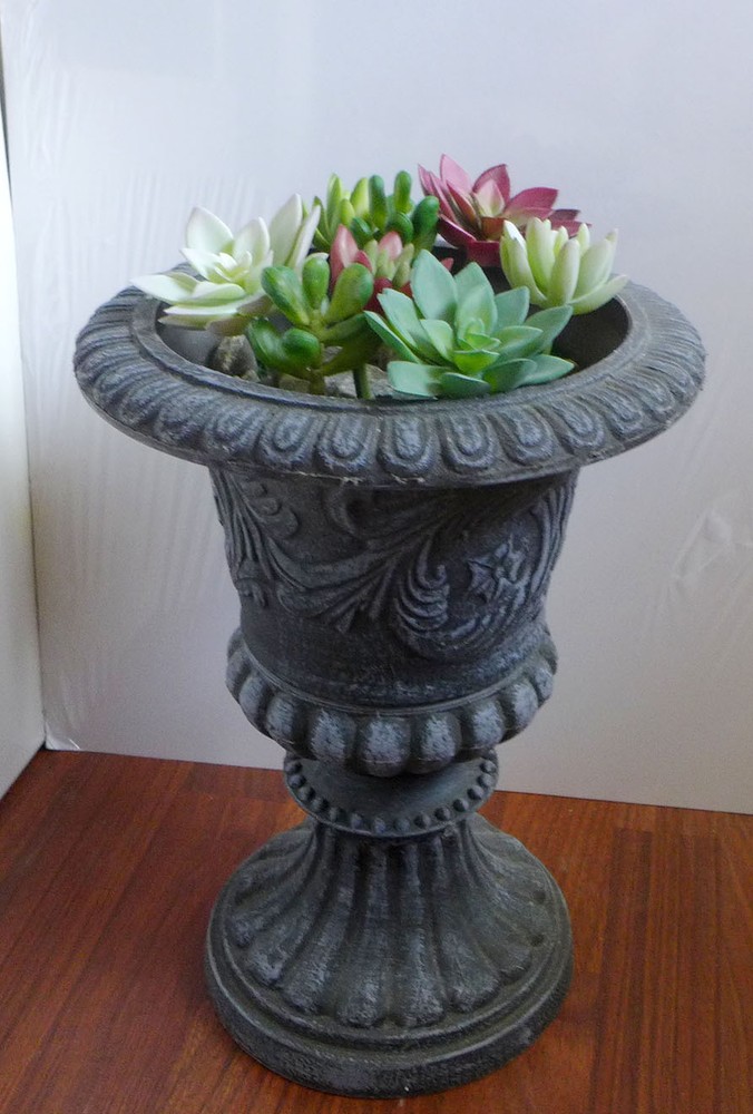 Set of 8 Artificial Succulent Plants Lifelike Lotus Flower Landscape