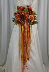 Boho and Berries Autumn Faux Silk Wedding Bouquet