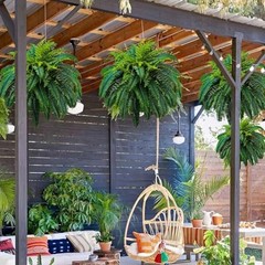 88 Leaves Fake Ferns, Large Artificial Boston Fern, Faux Fern Plants for Home,