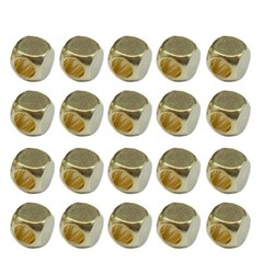 Set of 20 Brass Beads for Outdoor Paracord DIY Projects Necklace Copper Ornament