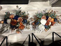 Fall wedding flowers-centerpieces, decorations, birch flower girl basket, etc