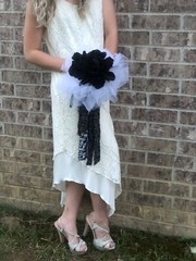Black and White Wedding Bouquet Set