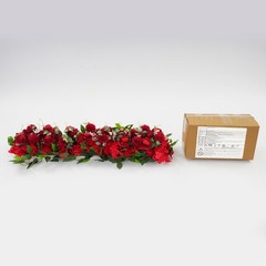 Red Artificial Flower Row for Home Party Wedding Flower Wall Decor Supplies