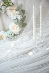 300 Pcs Rose Petals Ivory Faux Silk Flower Petals for Wedding Flower Girl Basket