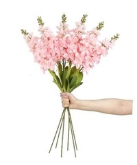 Delphinium Artificial Flowers 33.46 in Hyacinth Snapdragon Antirrhinum Pink