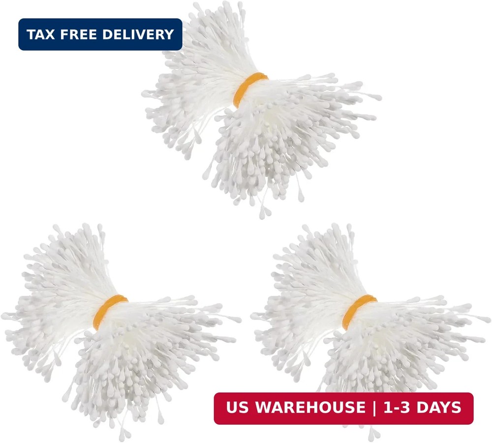 720 Pcs Flower Stamens, Stamens for Flower Making Double Heads Artificial Flower