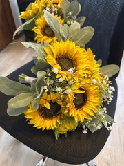 Wedding Bridal Bouquet Sunflower Set