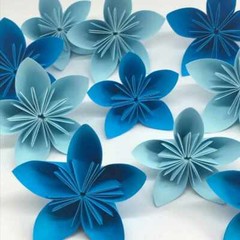 Origami Kusudama Flower Kit – Pre-folded – Ready To Glue Multi-coloured