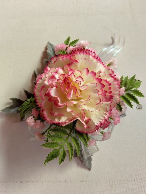 Cute little carnation wrist corsage