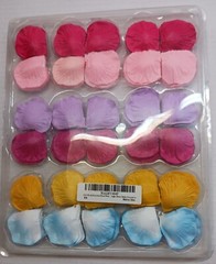 Artificial Silk Multi Colored Rose Petals