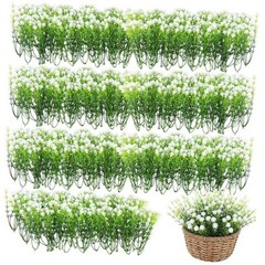 200pcs Baby Breath Artificial Flowers Bulk Mini Flowers for Decoration White