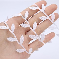 Leaf Ribbon Trim Artificial Leaf Vine Lace Trim String for Crafts Baby Shower
