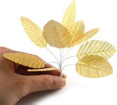 Silk Leaf 200PCS Artificial Leaves DIY Corsage Boutonniere Accessory for DIY We