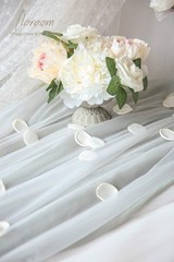 300 Pcs Rose Petals Ivory Faux Silk Flower Petals for Wedding Flower Girl Basket