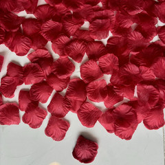 1000 PCS Burgundy Fake Rose Petals for Valentine‘S Day,Romantic Night, Artificia