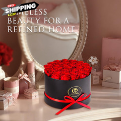 ChosiaRose Flowers Forever Preserved Roses – 27 Large, Red