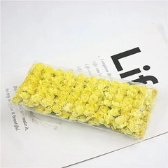 144PCS 1.5 Cm Artificial Mini Paper Rose Bouquet for Scrapbooking for Wedding Pa