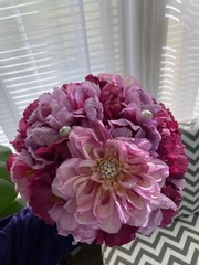 Handmade Pink Floral Bridal Bouquet Artificial Flower