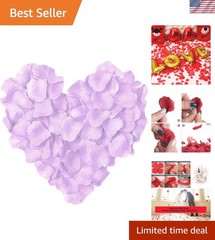 Non-Toxic 1000 Light Purple Silk Rose Petals – Ideal for Weddings & Celebrations