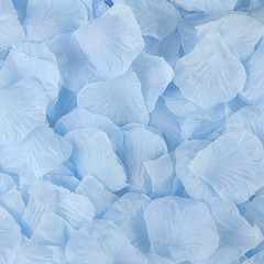 1000 Pieces Light Blue Artificial Silk Rose Petals Flower Decoration Wedding Par