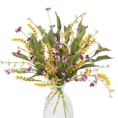 4Pcs Artificial Flowers Bundles Wild Flowers Bouquet Artificial Greenery Shru…