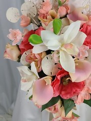 Sand and Beach Silk Cascade Wedding Bouquet