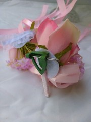 Wedding Bouquets 3pc package Bridal Bouquet SILK flowers Pink Roses Hand Made