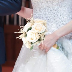 Wedding Romantic Bouquet Bridesmaid Artificial Flowers Handmade Vintage Bouqu…
