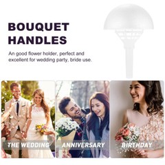 2 Sets Bouquet Holders Wedding Bouquet Handle Floral Handle Holder New