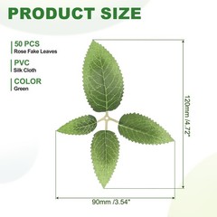 Cherry Blossom Four Fake Leaves 50 Pcs Artificial Plants Greenery Decorations